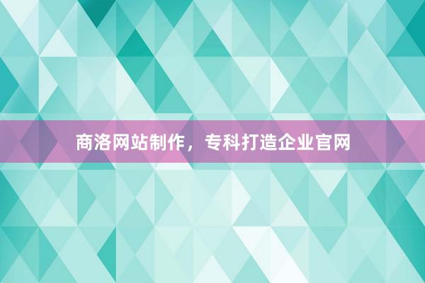 商洛网站制作，专科打造企业官网